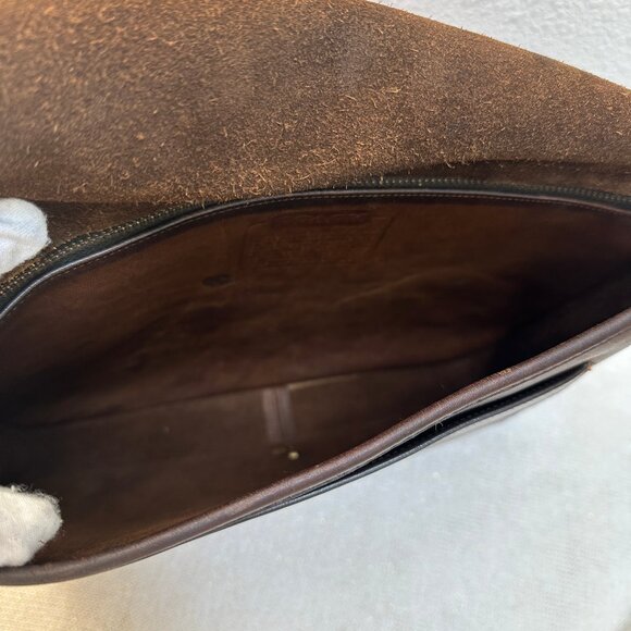Vintage Coach Suspender Bag 9490, in Mocha Leather, Pre serial NYC early 70s - Picture 12 of 15